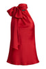 top donna asimmetrico rosso Ralph Lauren