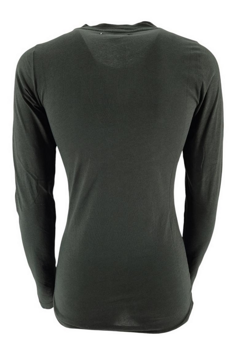 t-shirt donna manica lunga militare 