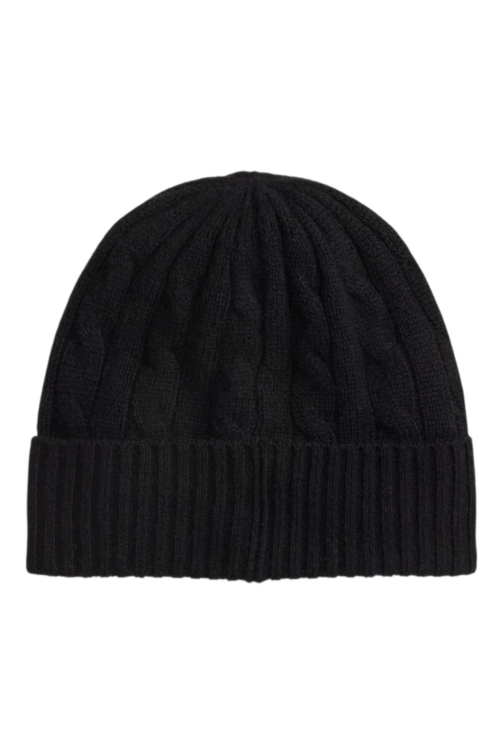 cappello donna a trecce nero 