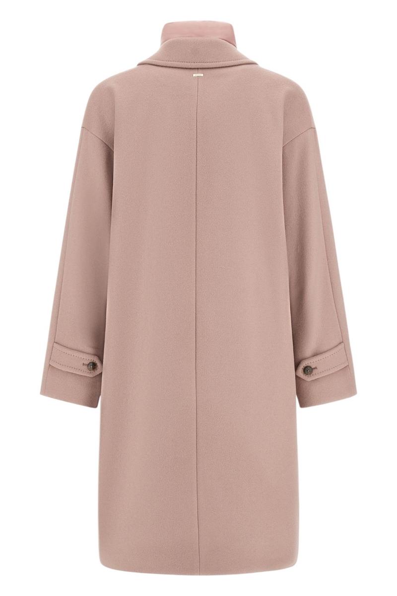 cappotto donna con interno piuma rosa 