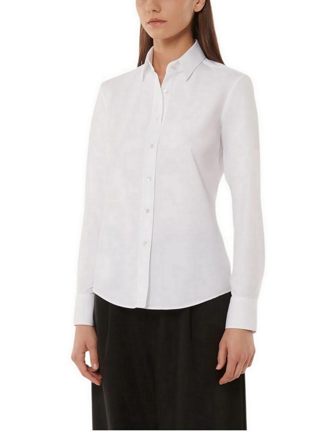camicia donna active unito bianco 