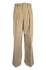 pantalón mujer eloise en terciopelo de canalé arena Dondup