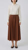 Herno tobacco sailcloth women's skirt