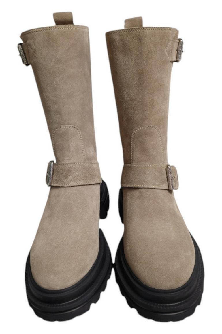 biker donna in crosta beige 