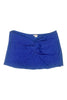 poncho mujer en lurex con nudo azul Gaynor Bongard