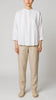 chemise femme oversize en mousseline blanc Xacus
