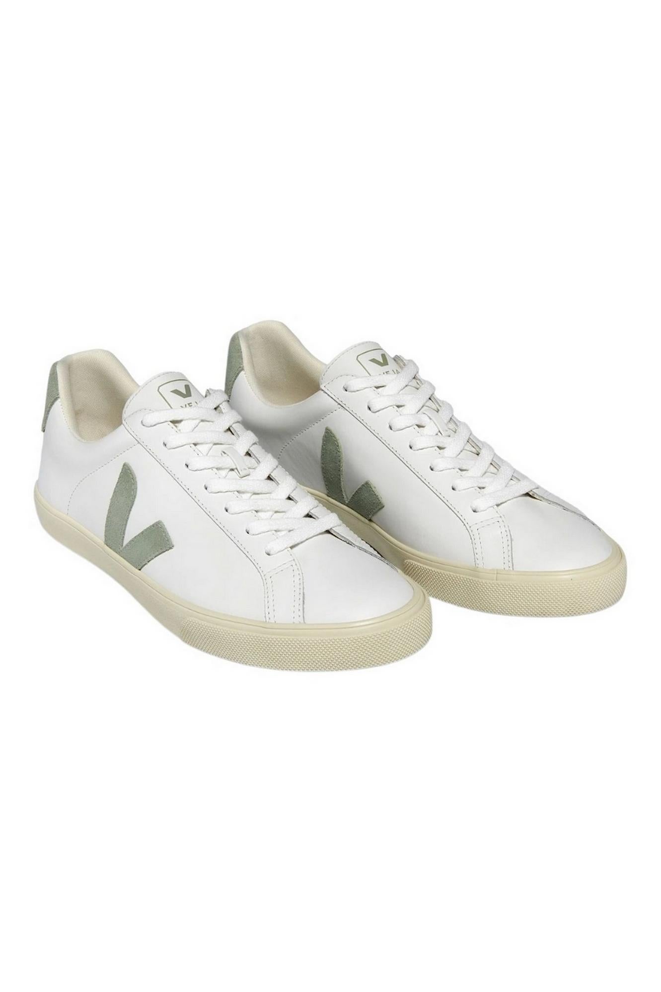 sneakers donna esplar bianco e militare 