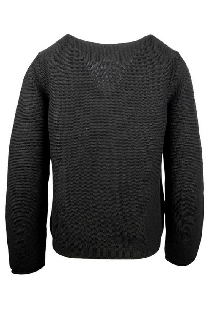 maglia donna scollo a v punto links nero 