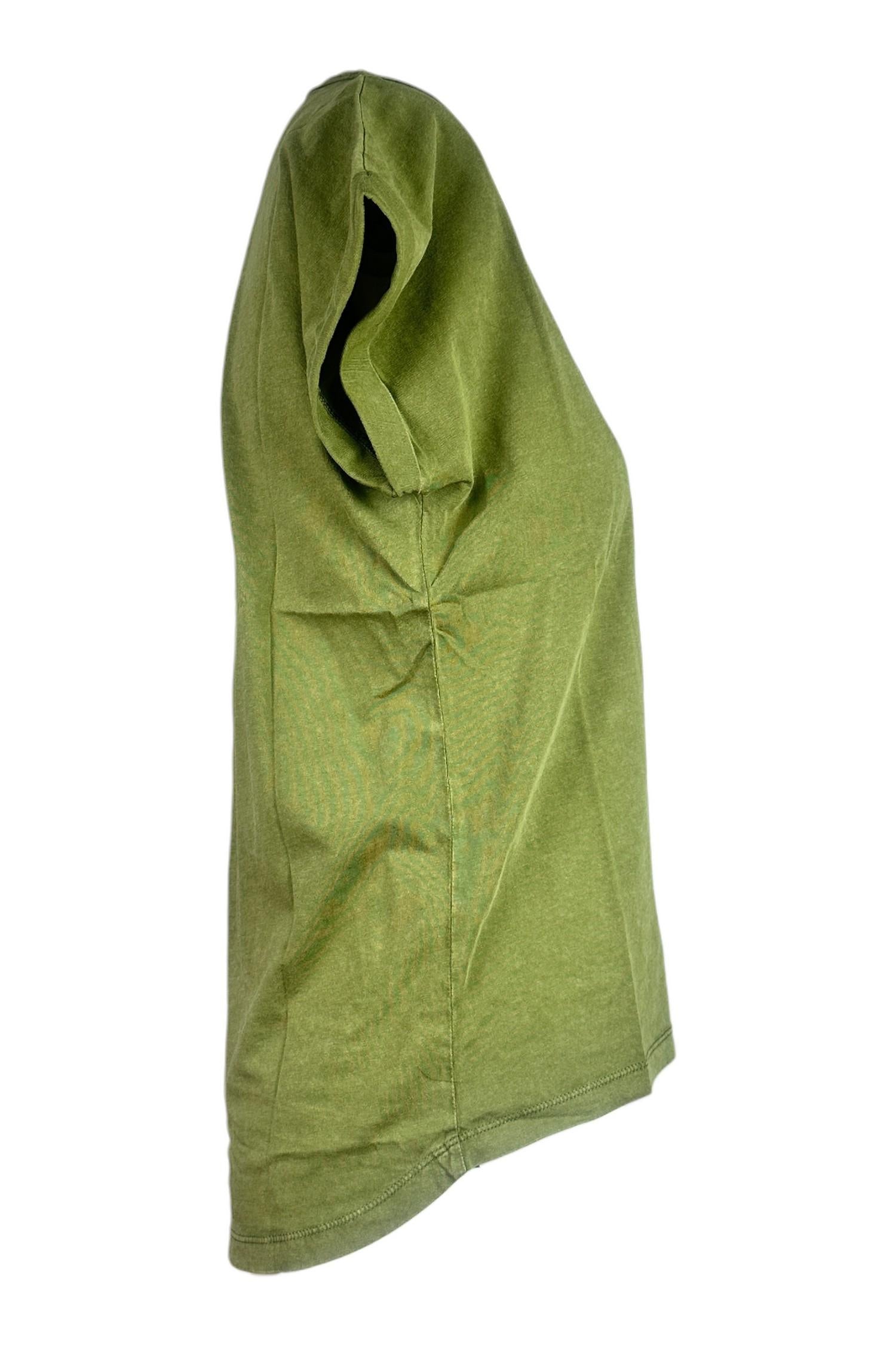t-shirt donna girocollo militare 