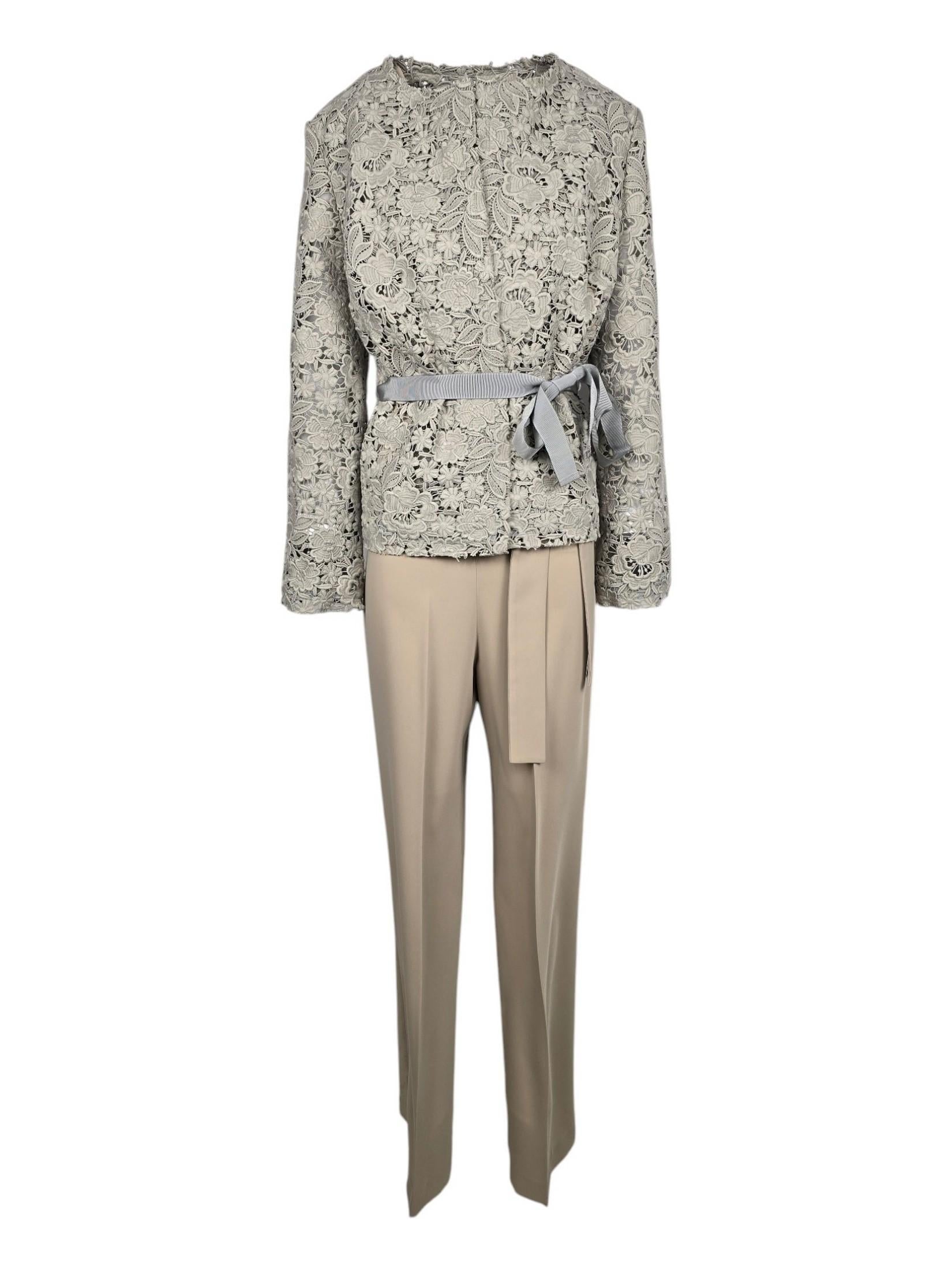 camicia donna incrociata in cady beige 
