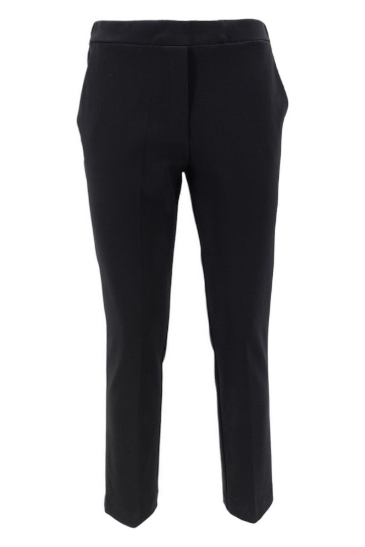 Pantalone donna in punto milano nero 