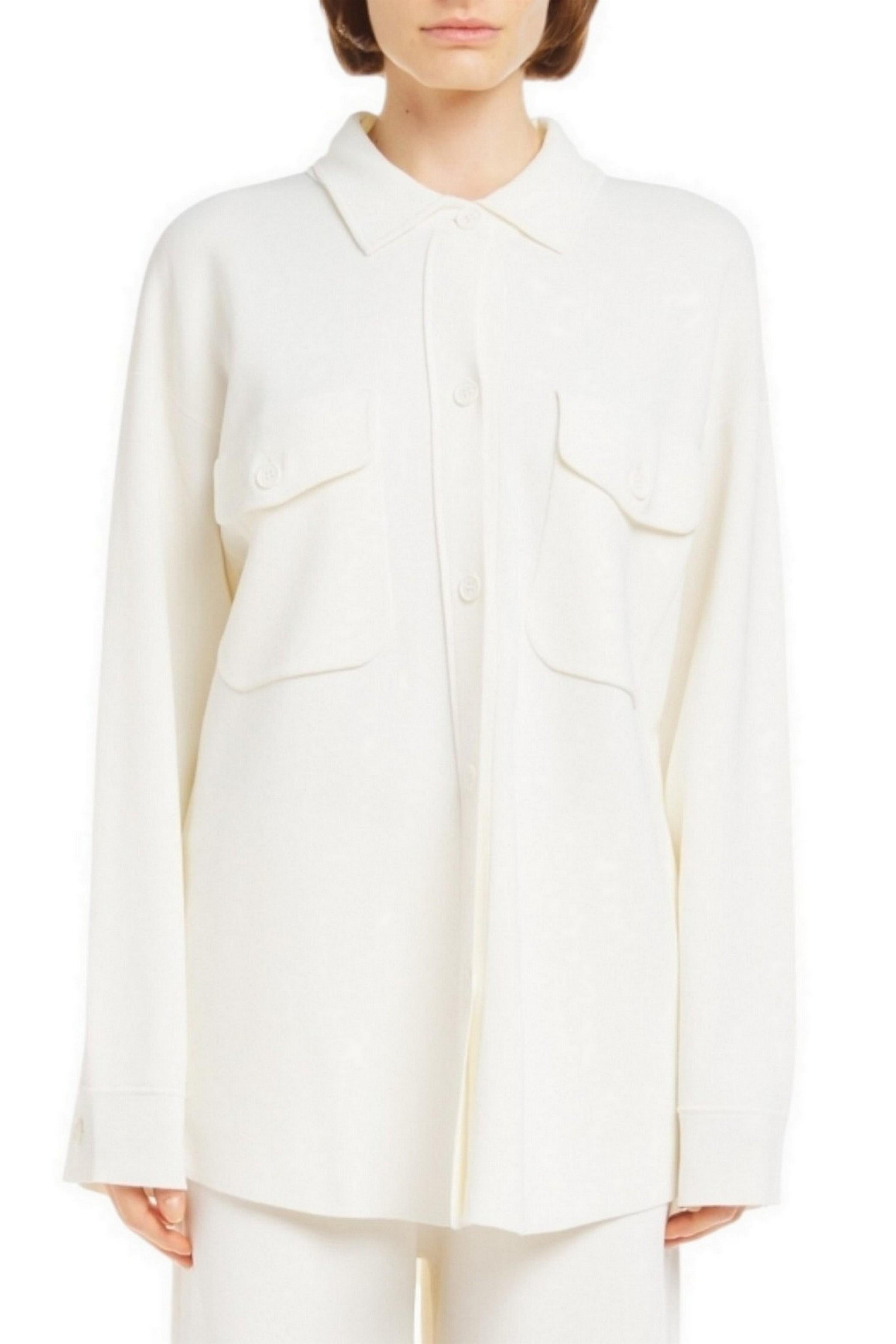 maglia donna panna modello sahariana 