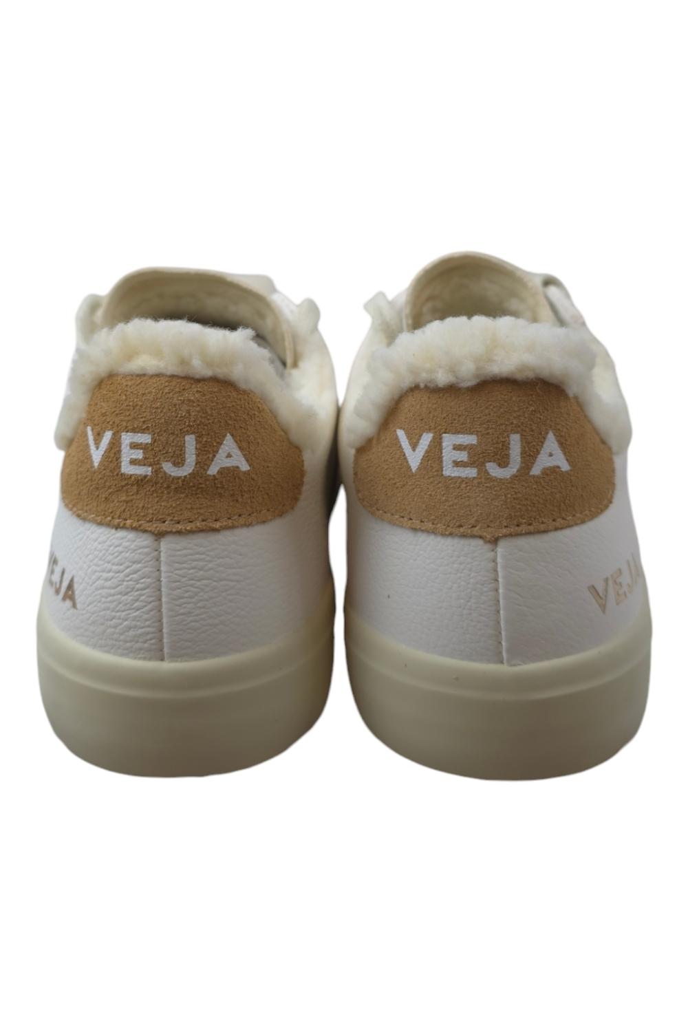 sneakers donna bianco e cammello 