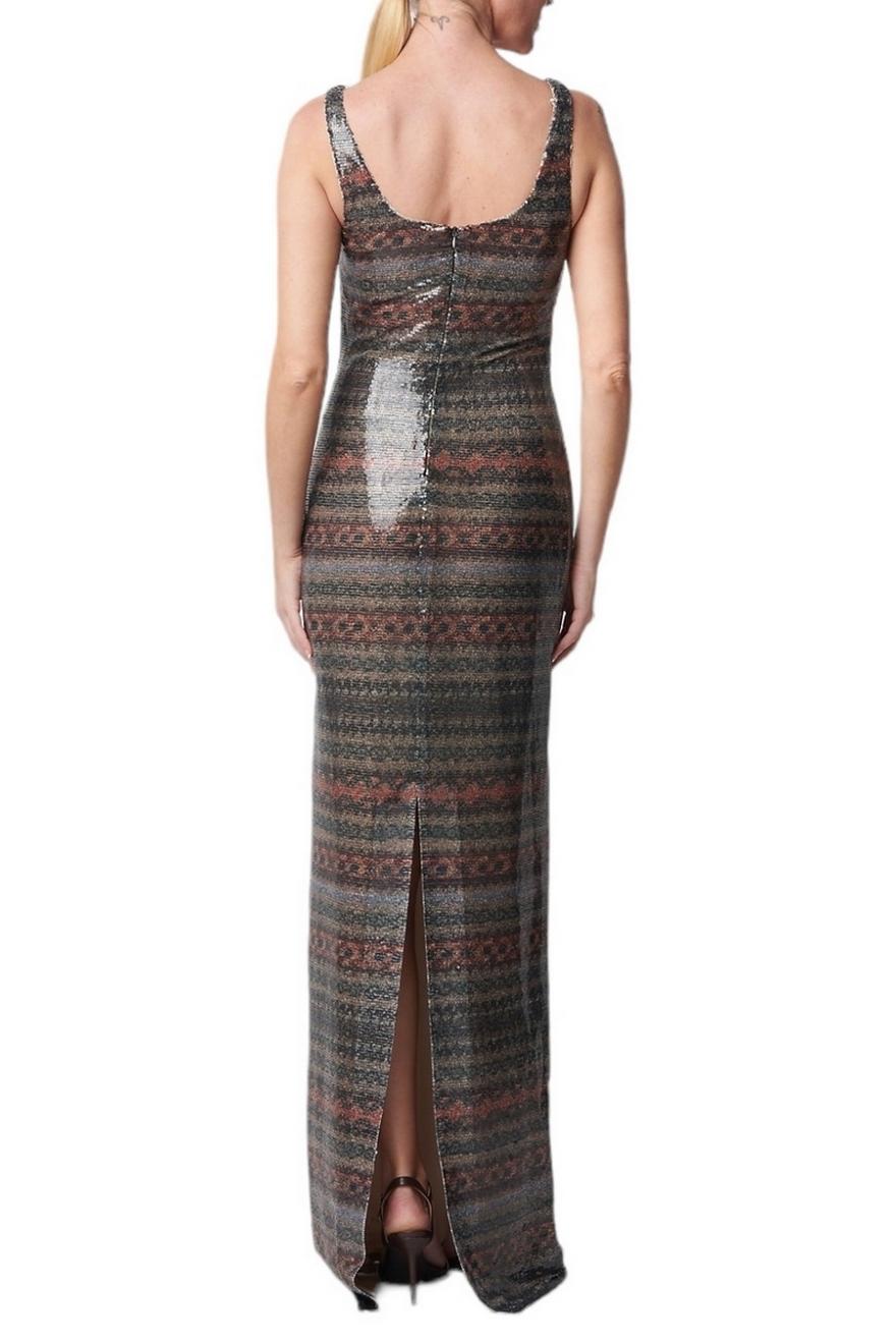 Abito donna gannon fantasia a righe multicolor 