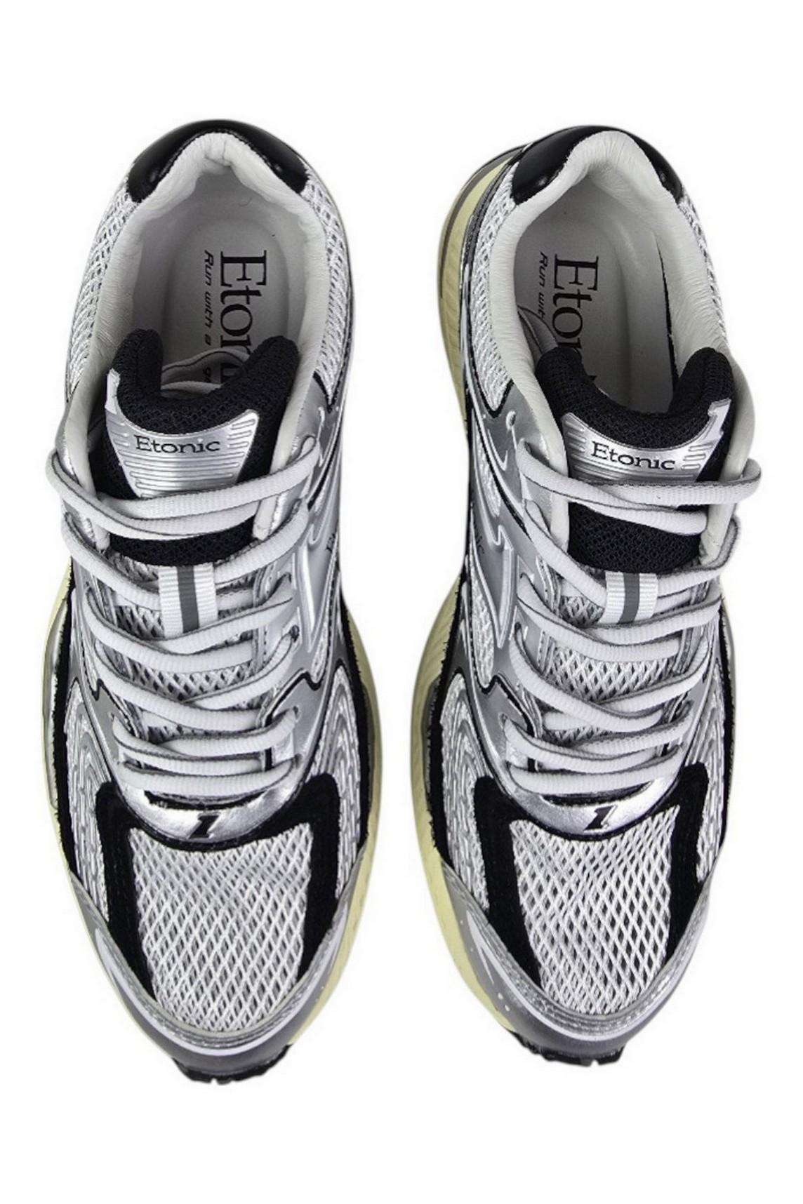 sneakers donna nero e argento 