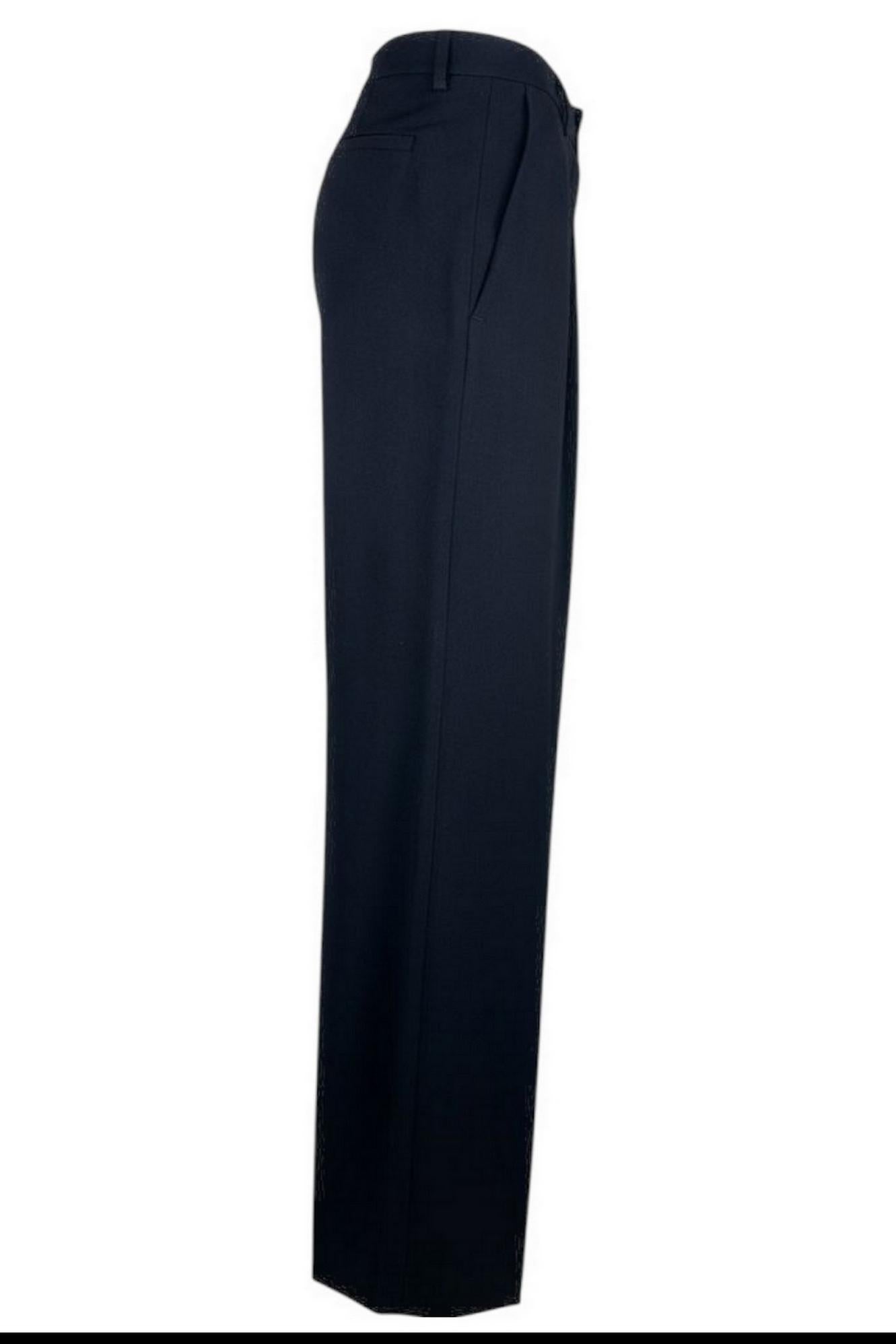 pantalone donna largo nero 