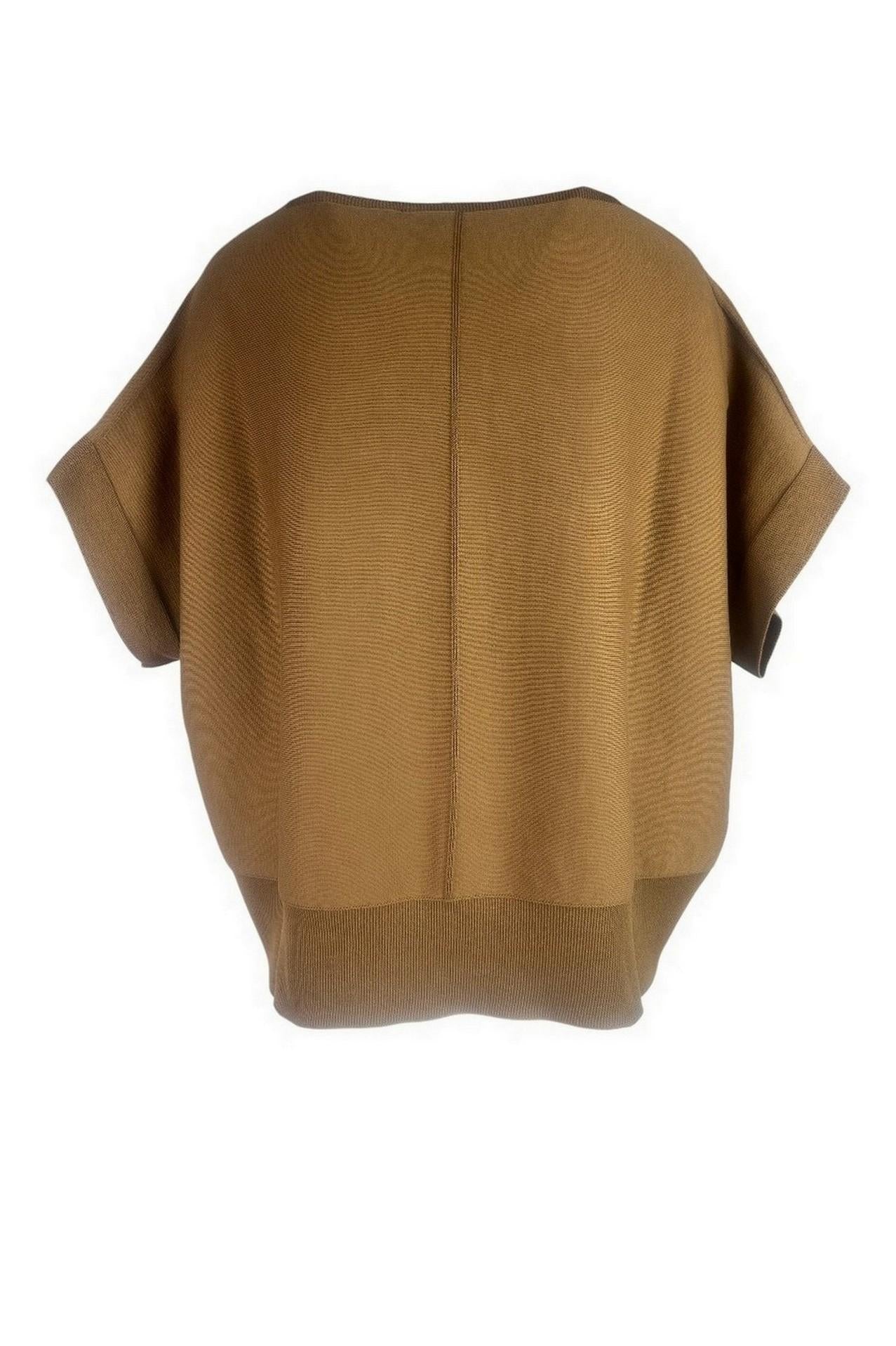 maglia donna cappa cuoio 