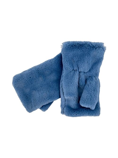 Women's light blue faux fur muff Alpo | MANICOTTOECOAZZURRO
