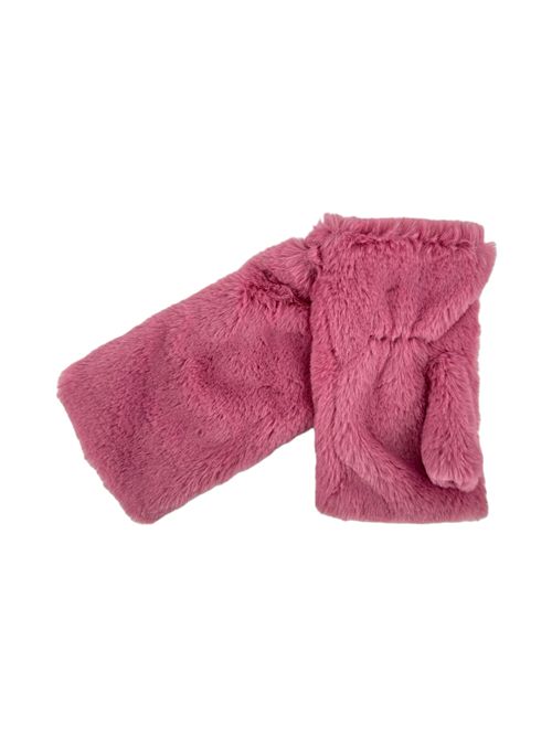 Women's mauve faux fur sleeve Alpo | MANICOTTOECOPINK