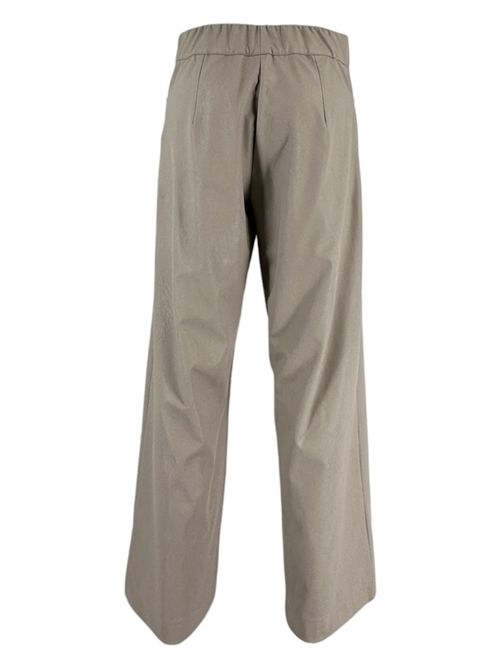Cropped women's trousers in lime-coloured eco-leather D.EXTERIOR | 5774310