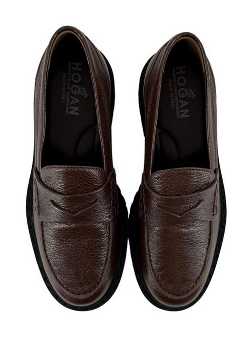 Mocassini donna H619 marrone Hogan | HXW5430E020RXQS601