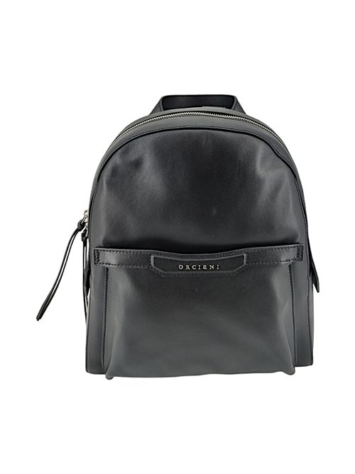 Zaino donna in pelle di vitello liscia nero Orciani | B02149-BLACKOUTNERO