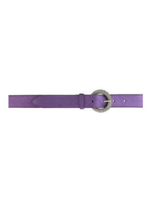 Women's laminated purple leather belt Orciani | D10310-MIDNIGHTULTRAVIOLET