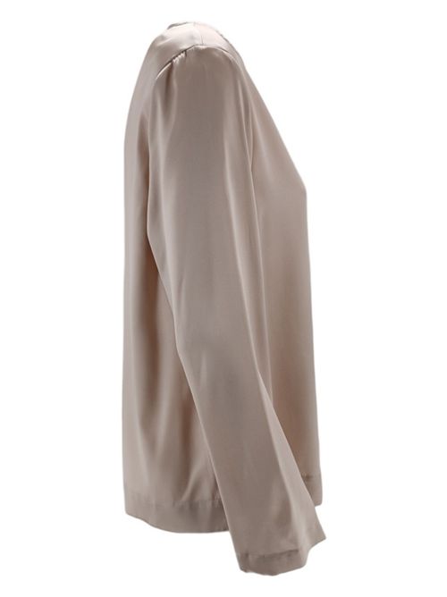 Women's ivory satin t-shirt Xacus | ELISA-55149012