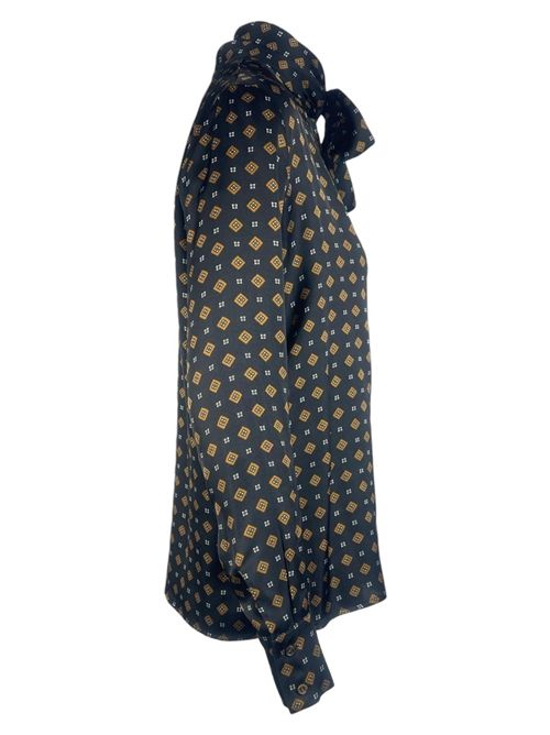 camicia donna fantasia cravatta nero 1-One | GG26-111001