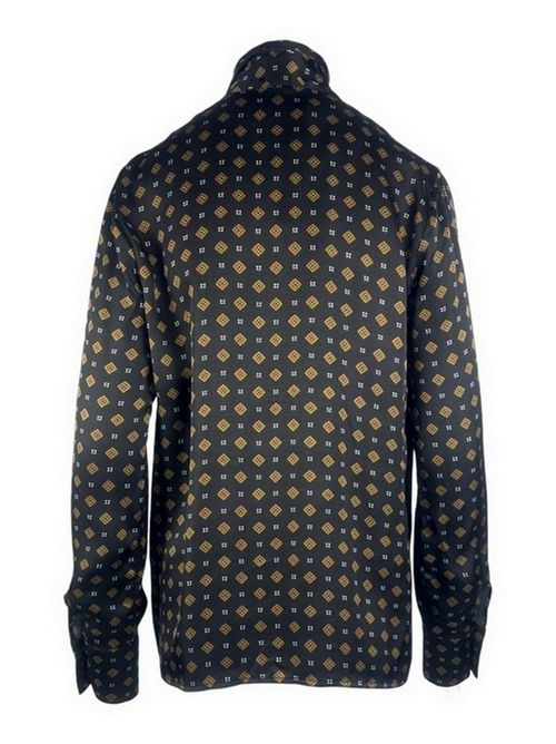 camicia donna fantasia cravatta nero 1-One | GG26-111001