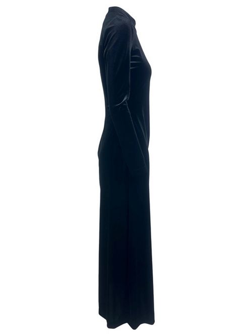 abito donna in velluto a lupetto nero 1-One | GG48-109001