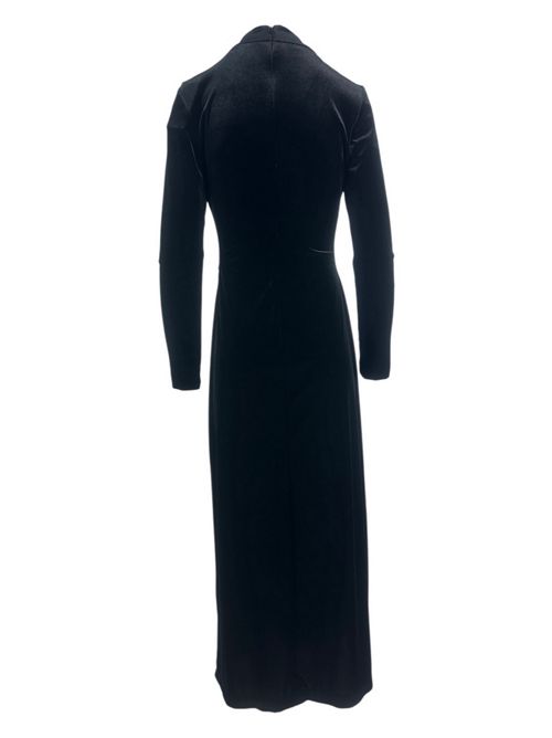 abito donna in velluto a lupetto nero 1-One | GG48-109001