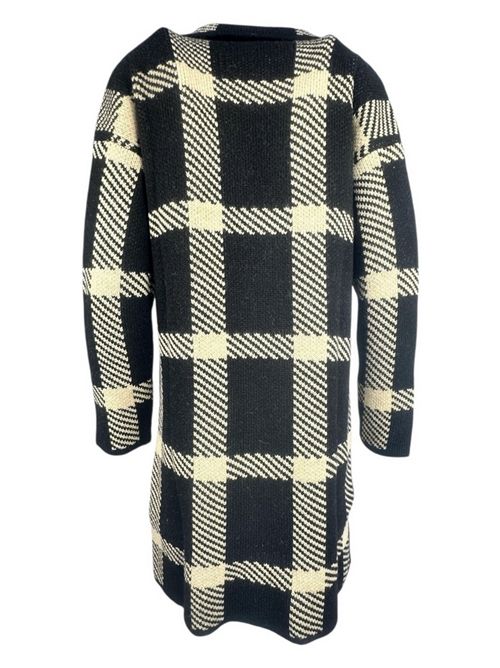 cappotto donna fantasia galles nero e avorio 1-One | GG72-125B001