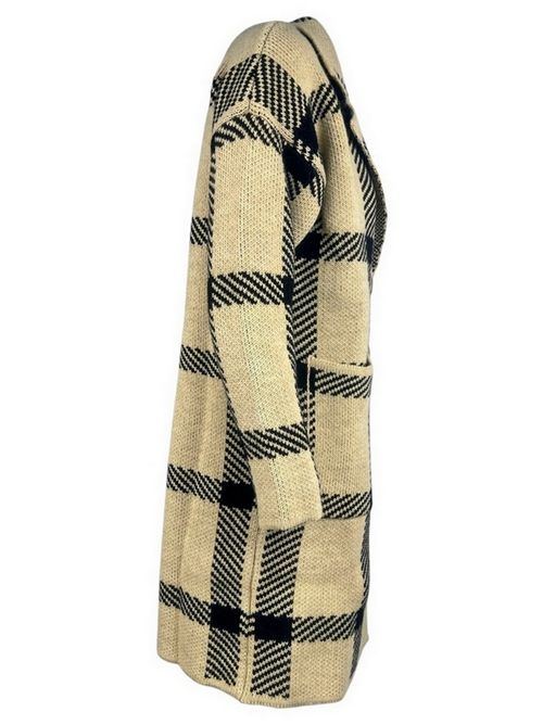 cappotto donna fantasia galles avorio e nero 1-One | GG72-125B009