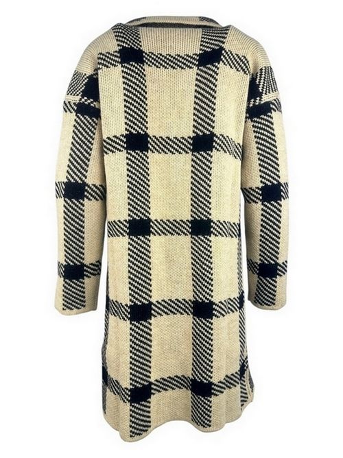 cappotto donna fantasia galles avorio e nero 1-One | GG72-125B009