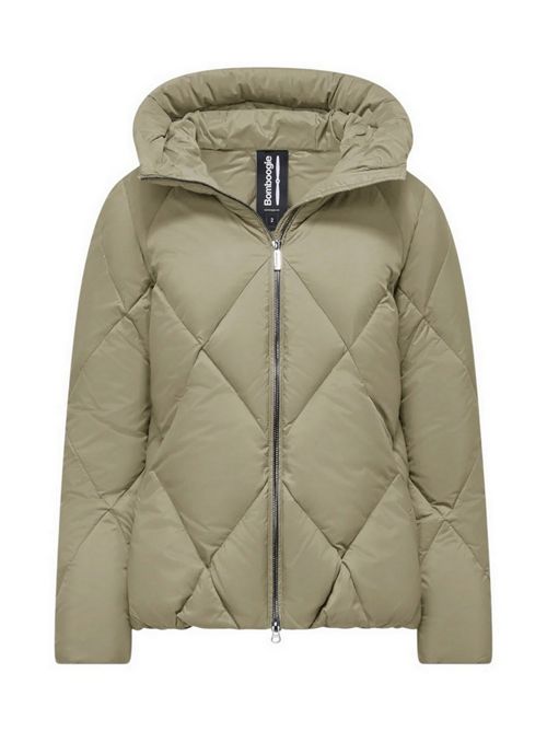 Piumino donna con trapuntatura a rombi avorio Bomboogie | GW8639-MNWS523