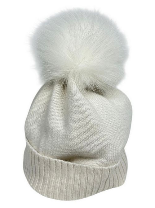 cappello donna con pon pon latte D.EXTERIOR | 610073