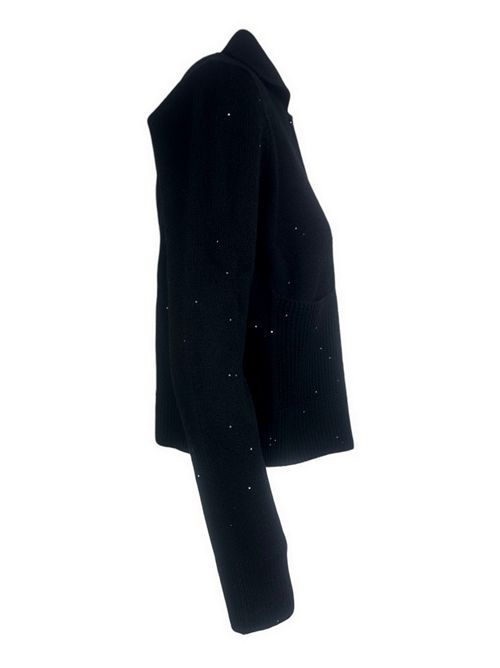 golfino donna con paillettes nero D.EXTERIOR | 611052
