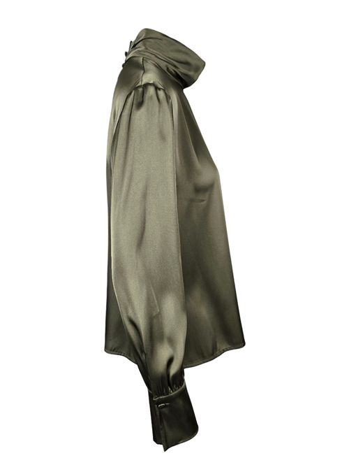 camicia donna verde in raso D.EXTERIOR | 6170117