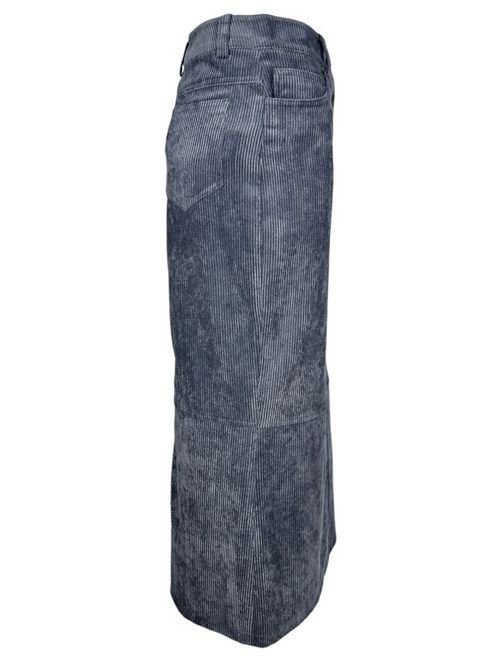 gonna donna velluto a coste lunga piombo D.EXTERIOR | 6174111