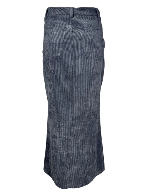gonna donna velluto a coste lunga piombo D.EXTERIOR | 6174111