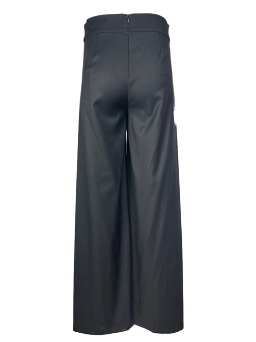 pantalone donna largo in flanella tecnica nero D.EXTERIOR | 617542