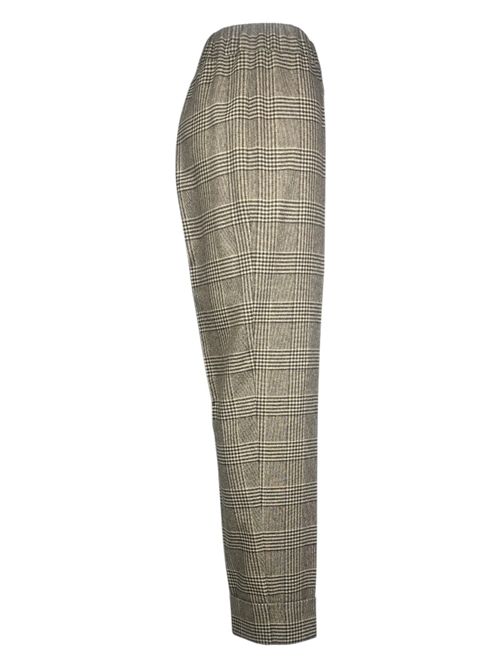 pantalone donna fantasia check cammello D.EXTERIOR | 6184420