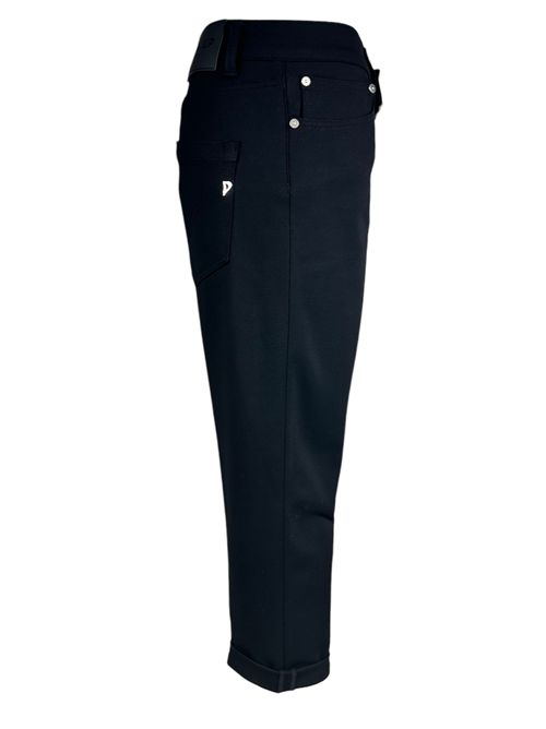pantalone koons donna in jersey nero Dondup | DP268B-JSE108D999