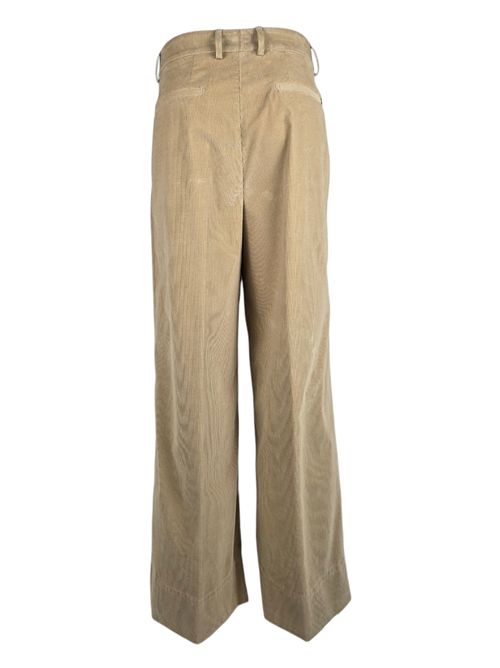 pantalone donna eloise in velluto millerighe sabbia Dondup | DP843-VS0916D010