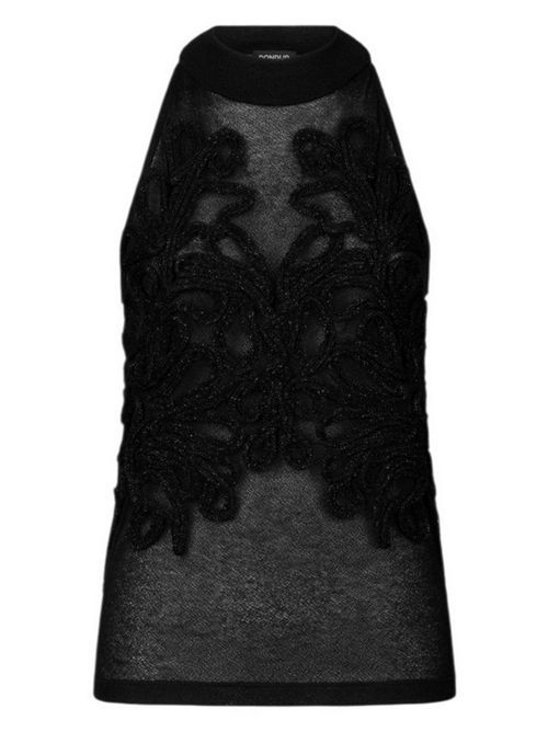 canotta donna con applicazioni Dondup | DS049-GS0307D999