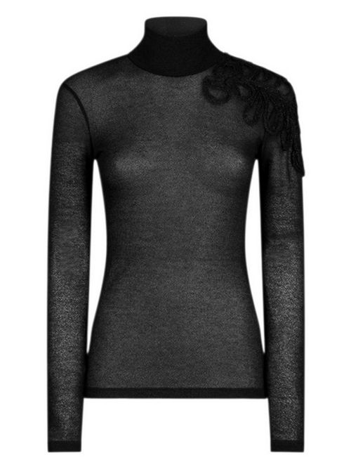 lupetto donna con applicazioni Dondup | DS050-JS0307D999