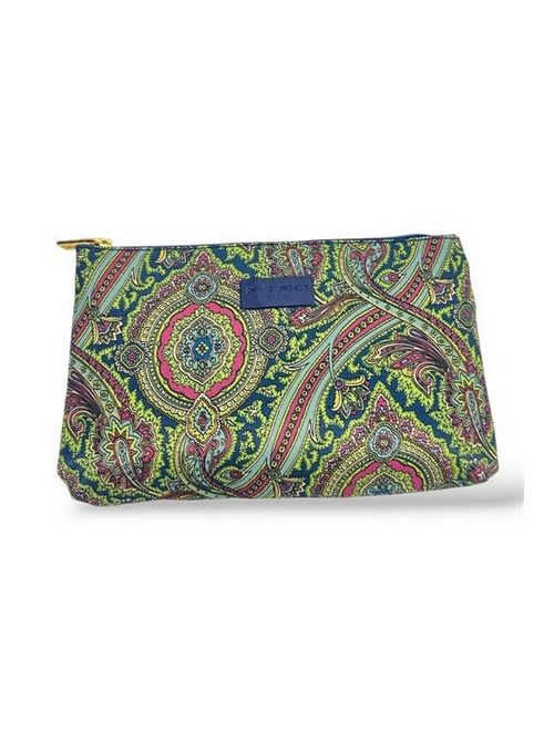 trousse fantasia cachemire verde e bluette ETRO | 156951