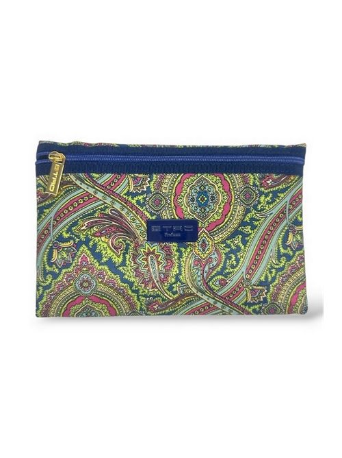 trousse fantasia cachemire verde e bluette ETRO | 35251