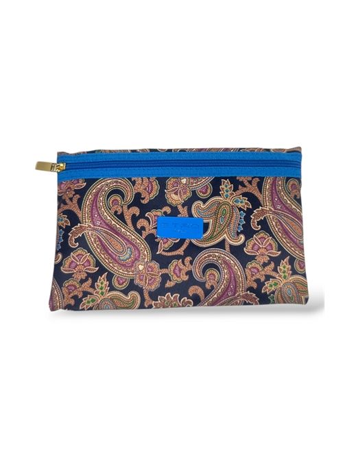 trousse fantasia cachemire  blu e bordeaux ETRO | 35252